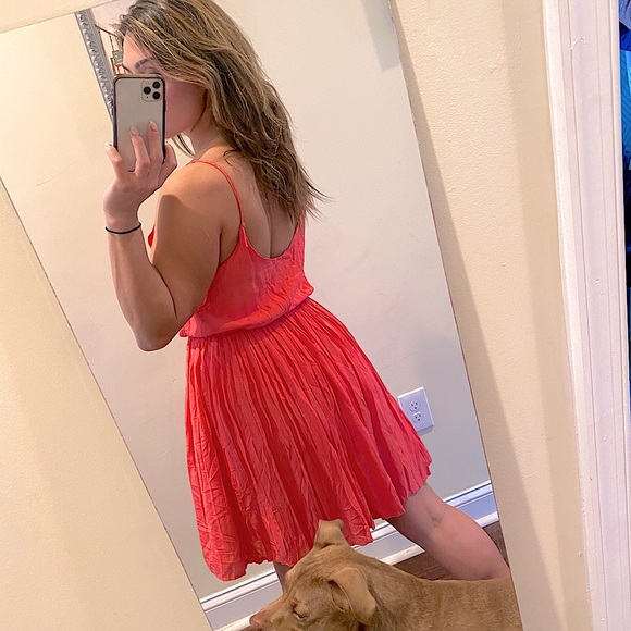 BB Dakota Elin Pleated Spaghetti Strap Dress Small - Picture 6 of 12